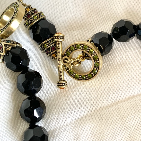 Heidi Daus Double Necklace and Earring Set Estate Jewelry Vintage Heidi Daus - Picture 4 of 10